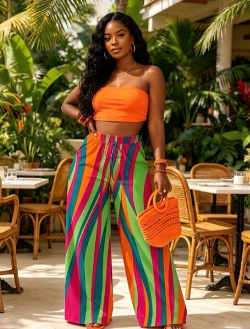 Striped Rainbow Pants