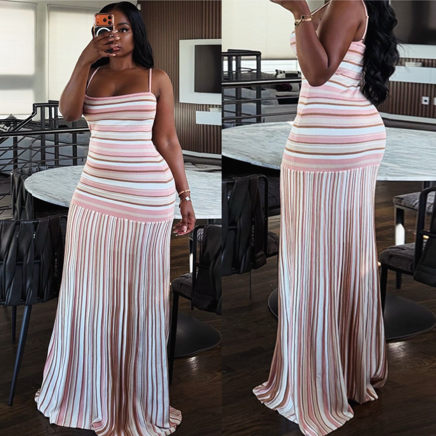 Snatch Striped Dress