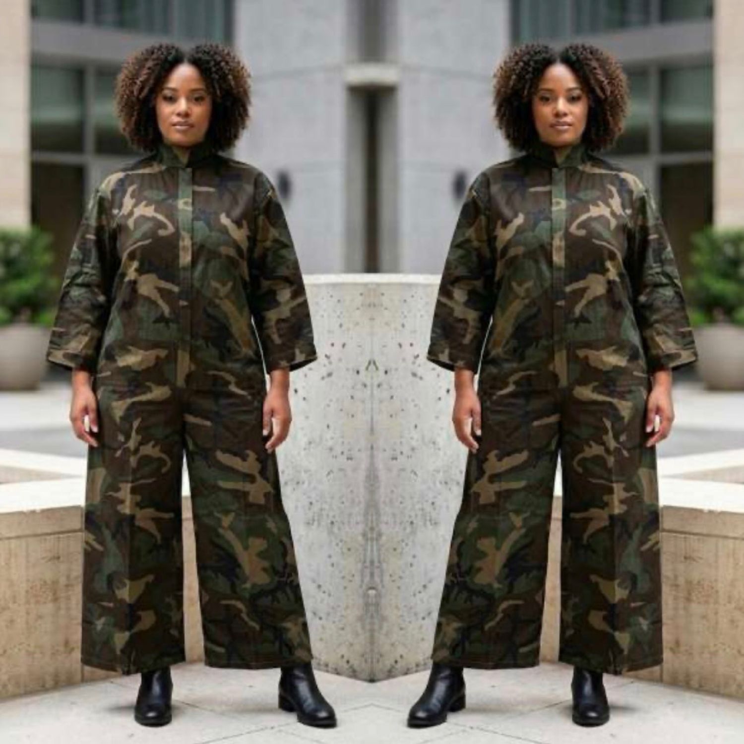 Camou WideLeg Jumpsuit