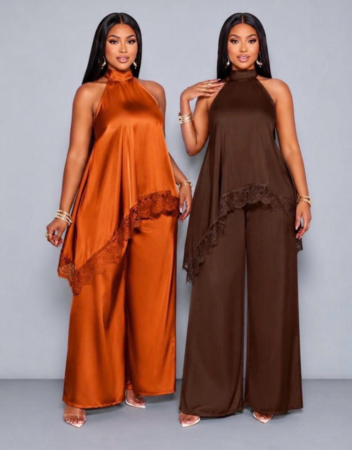 Lace Asymetrical Set