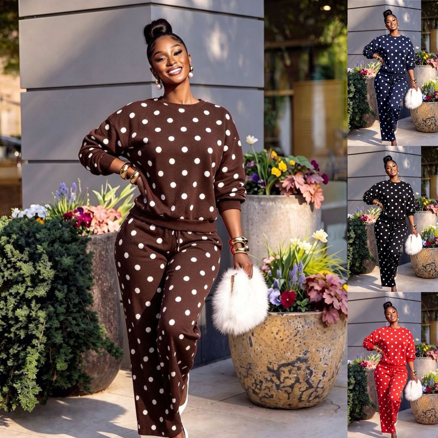 Polka Pants Set