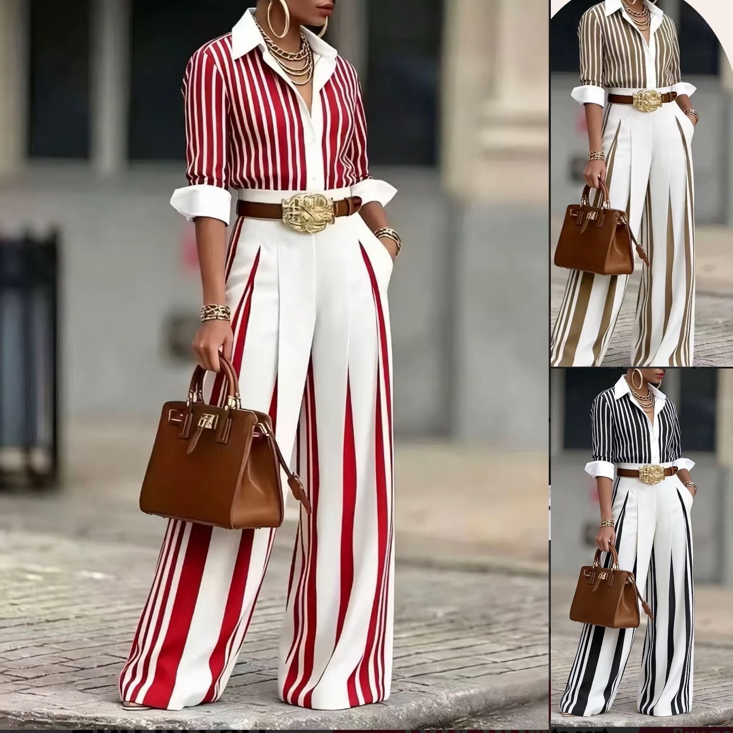 Gia Striped Set