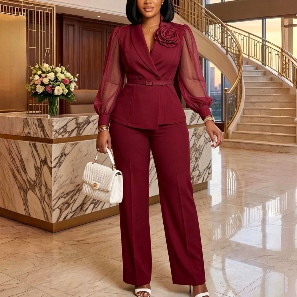Mallory Mesh Pants Set