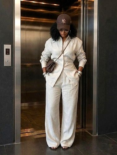 White Button Down Set