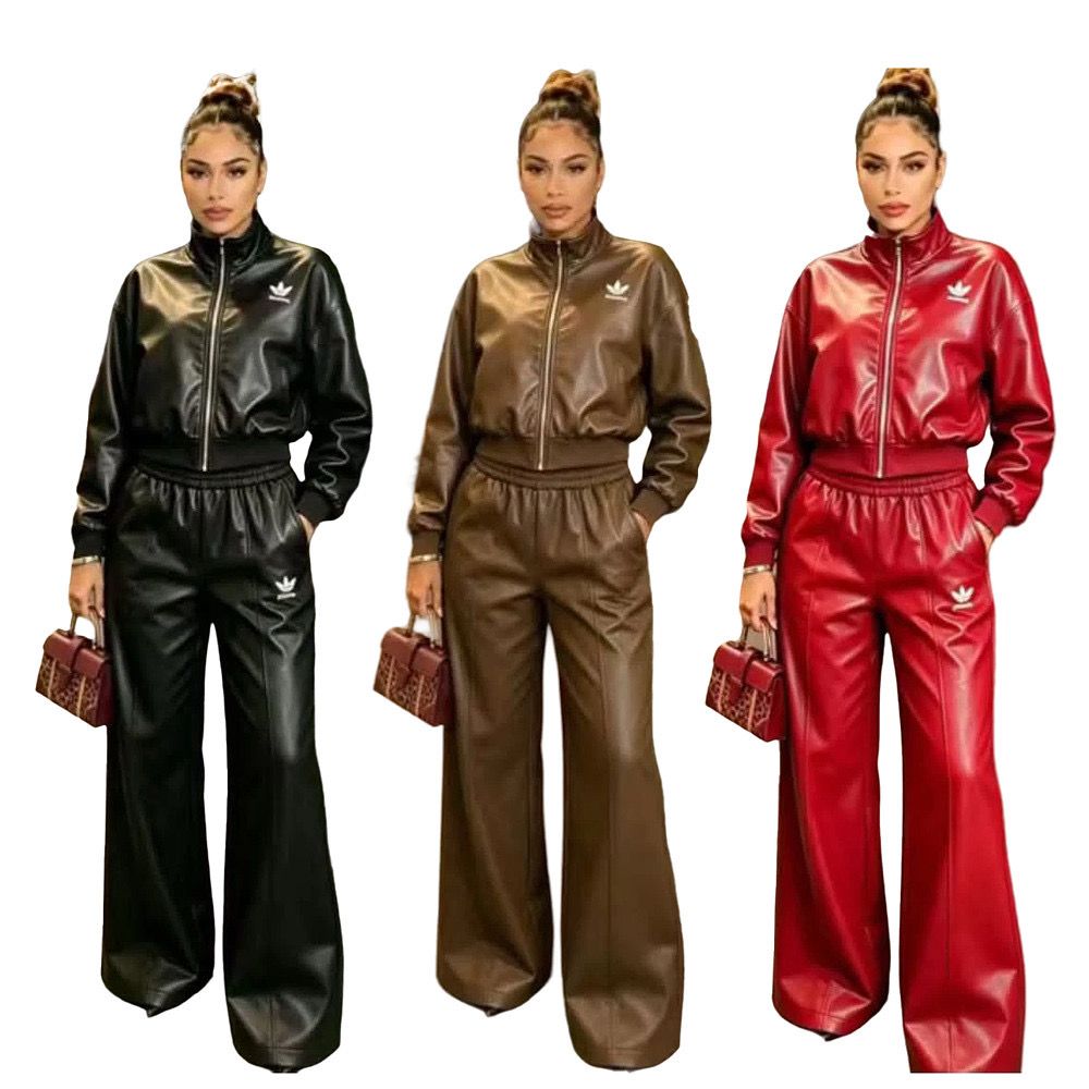 Sporty Faux Leather Set