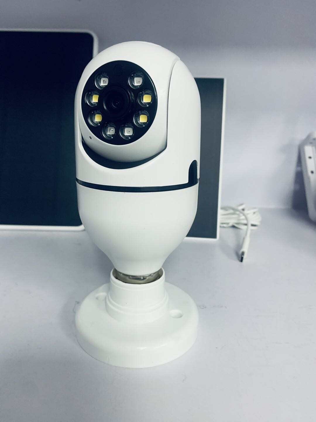 Light bulb surveillance camera