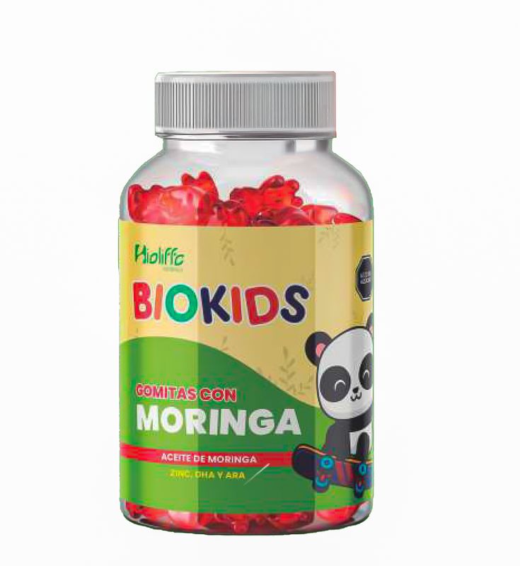 BIO KIDS GOMITAS DE MORINGA   Frasco de 70 gomitas