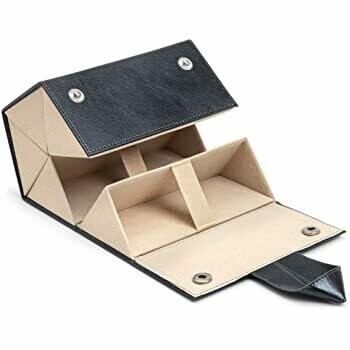 leather multiple glasses storage case