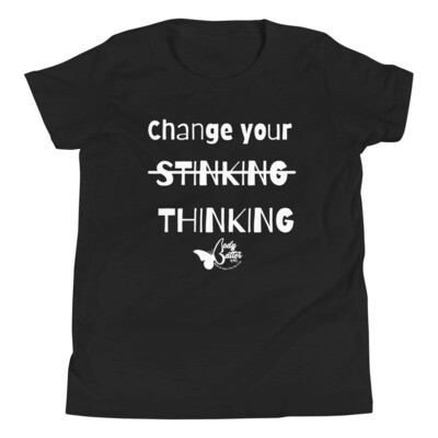 STINKING THINKING_Youth Short Sleeve T-Shirt
