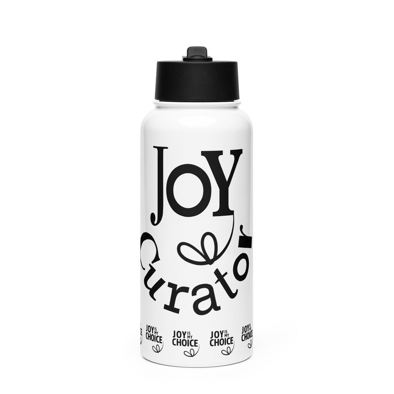 Joy Curator_Stainless steel water bottle with a straw lid