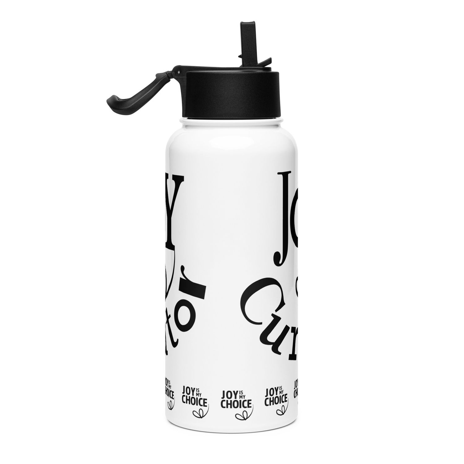 Joy Curator_Stainless steel water bottle with a straw lid