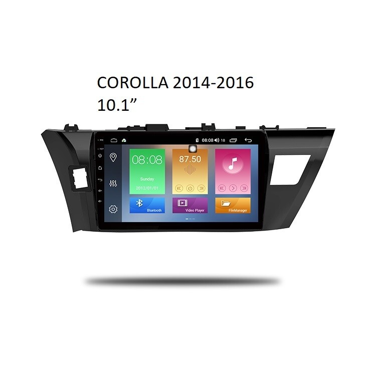 Corolla 2014 2016 

Screen Size: 10.1 INCH
