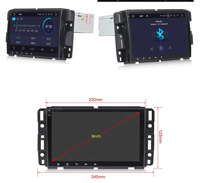 GMC SIERRA/YUKON
Screen Size: 8 INCH