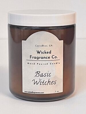 Basic Witches Candle Amber Small