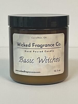 Basic Witches Candle Amber Large