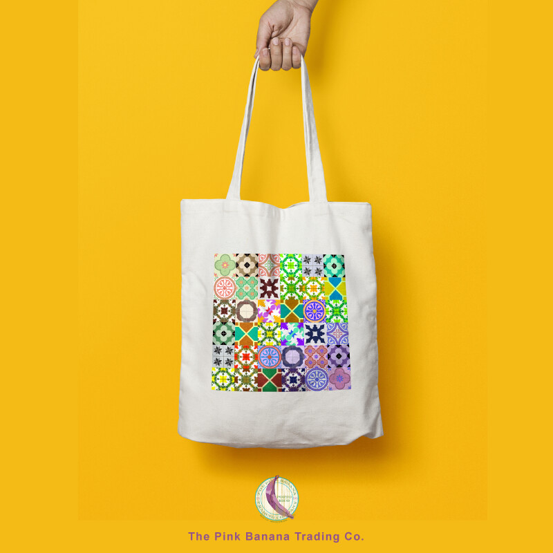 Bolso de Canvas - Tote Bag Baldosa Criolla