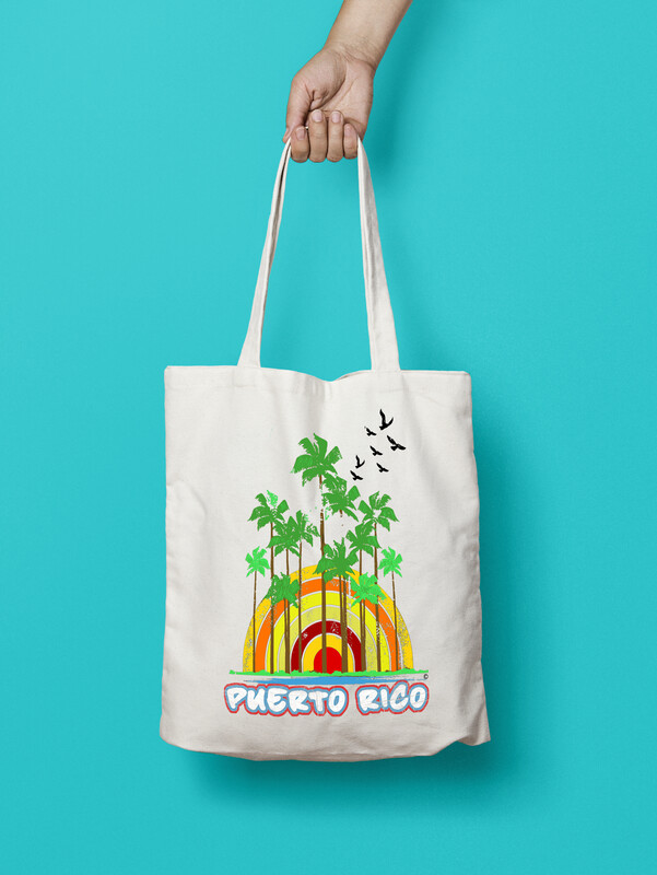 Bolso canvas/Tote Bag Palmeras