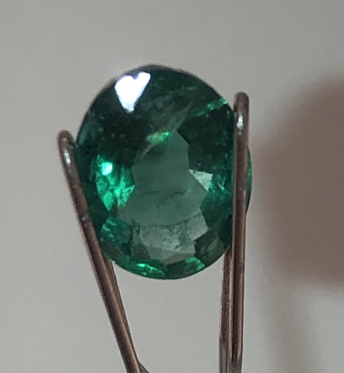 Emerald Certified By EGL-USA, 1.24 ct With Excellent Color And Clarity.