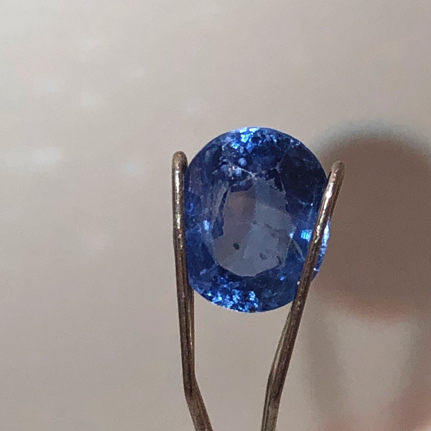 Blue Sapphire Certified By EGL - NY, 2.08 act Oval Mixed Cut With Very Nice Color And Clarity. 7.94 X 6.50 X 4.41 MM.