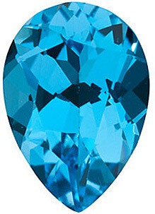 Natural Blue Topaz, Opening Special Pear Cut, Weight Between 1 ct and 1.5 ct. $7.00 Each