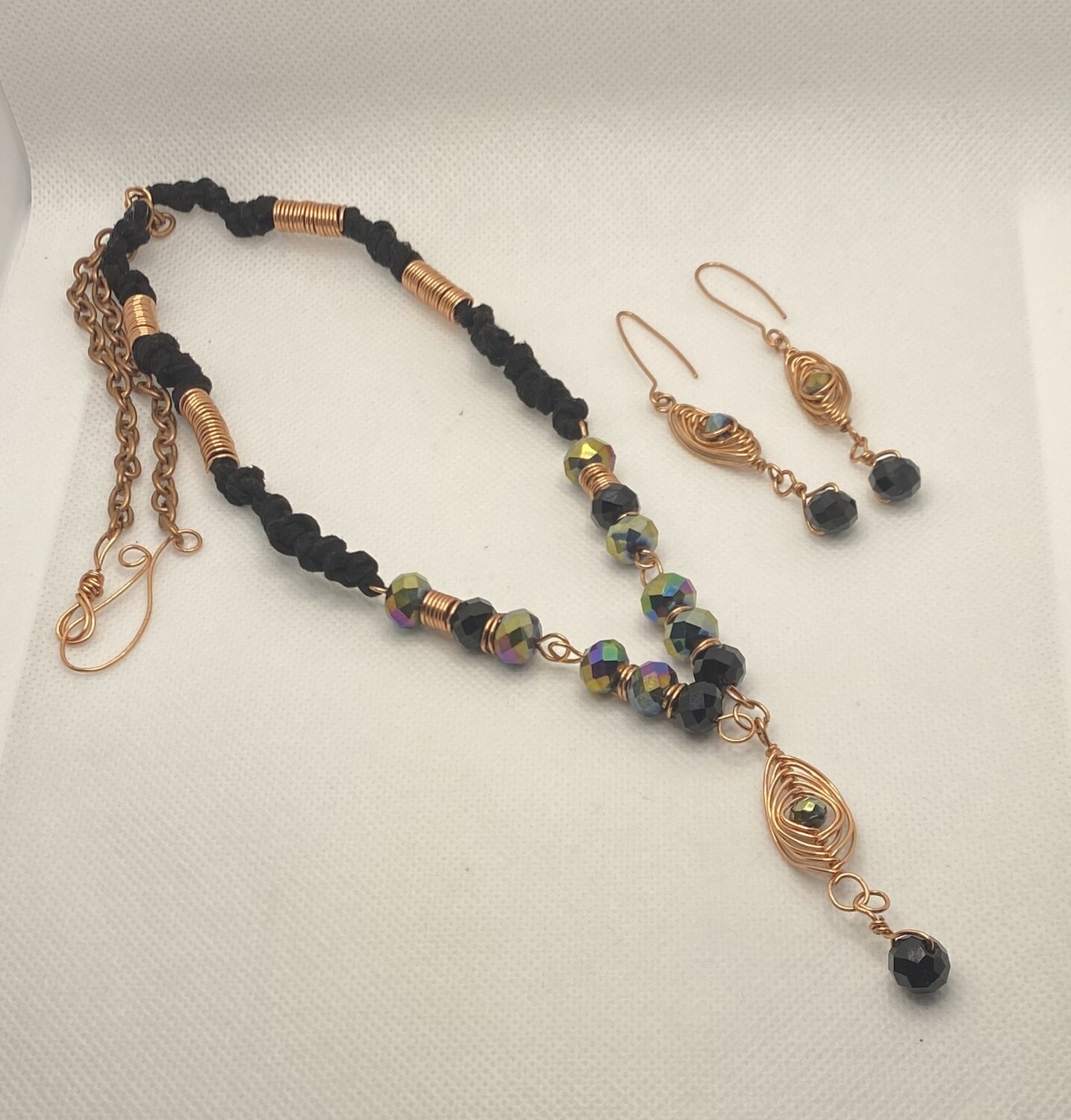 Copper Herringbone Black &amp; Prism set