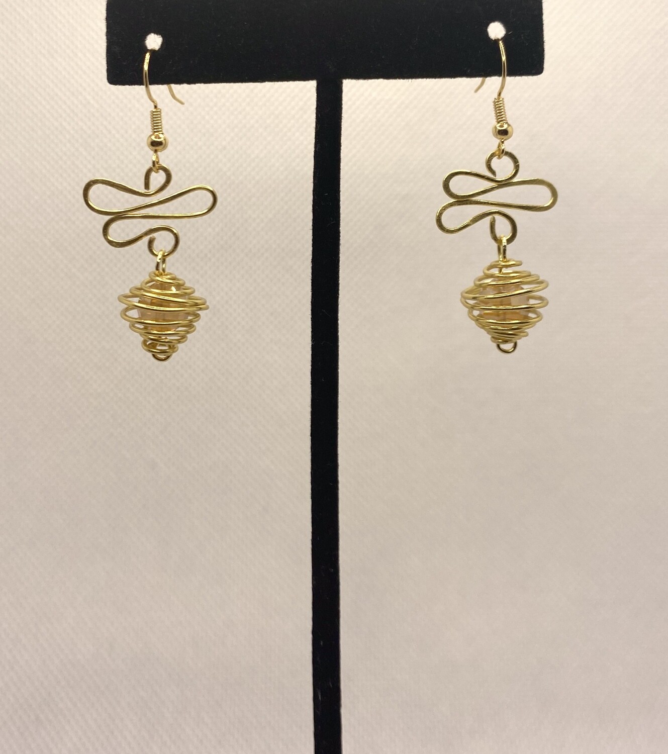 Hiero Caged Bead earrings (color variations available)