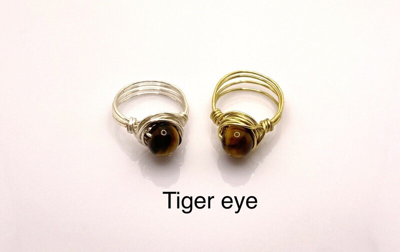 Tiger eye ring