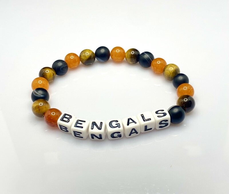 Bengals Tiger Eye Bracelet