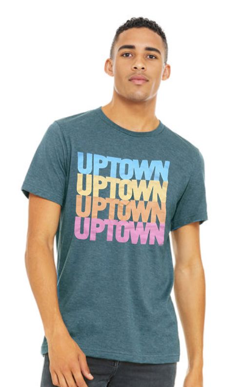 Historic Uptown T-shirt featuring St. Pete artist Chad Mize's "Uptown" design