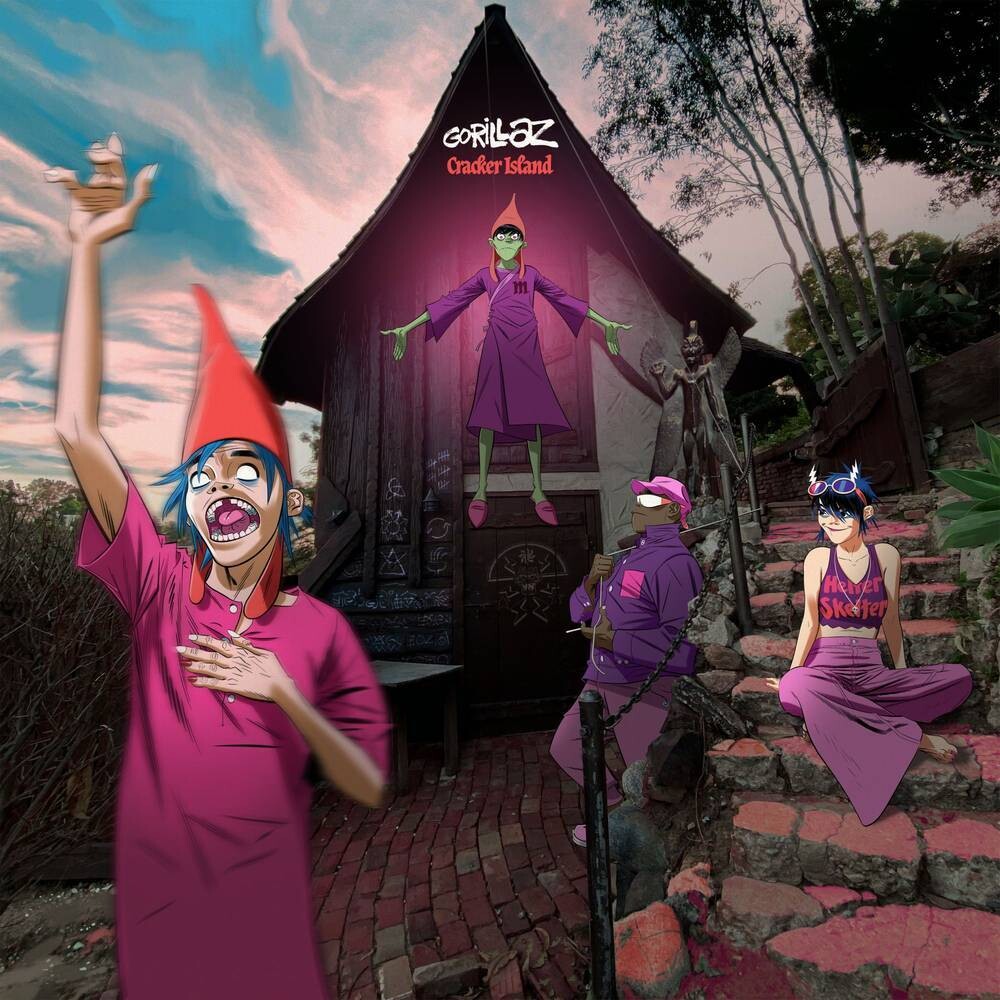 Gorillaz - Cracker Island LP (neon purple vinyl) - instore