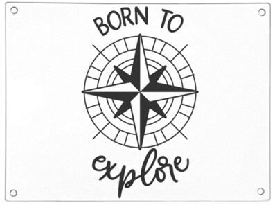 Born To Explore Chopping Board