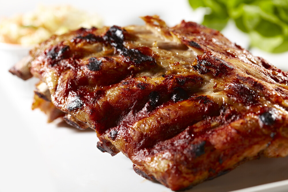 BBQ Grillede spareribs
