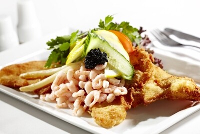 Stjerneskud med 2 stegt fiskefilet