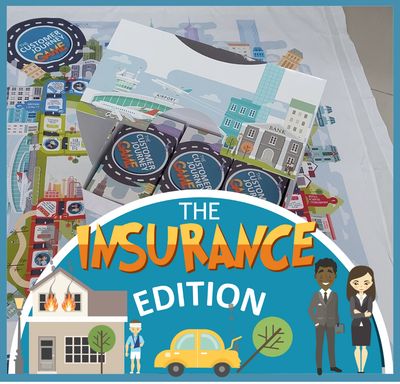 Customer Journey Game Insurance Edition, customer experience service interactive training for financial services profession