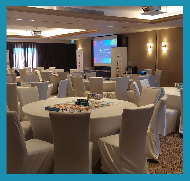 Customer Journey Game Facilitated sessions for conferences &amp; training up to 96 players in 12 teams. Incl facilitator travel in South Africa. Excl facilitator international travel. *Subject to Forex