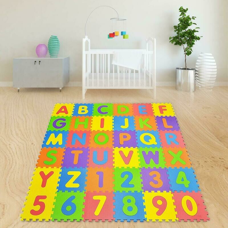 Playing Mat for Kids with learning Numbers and Letters