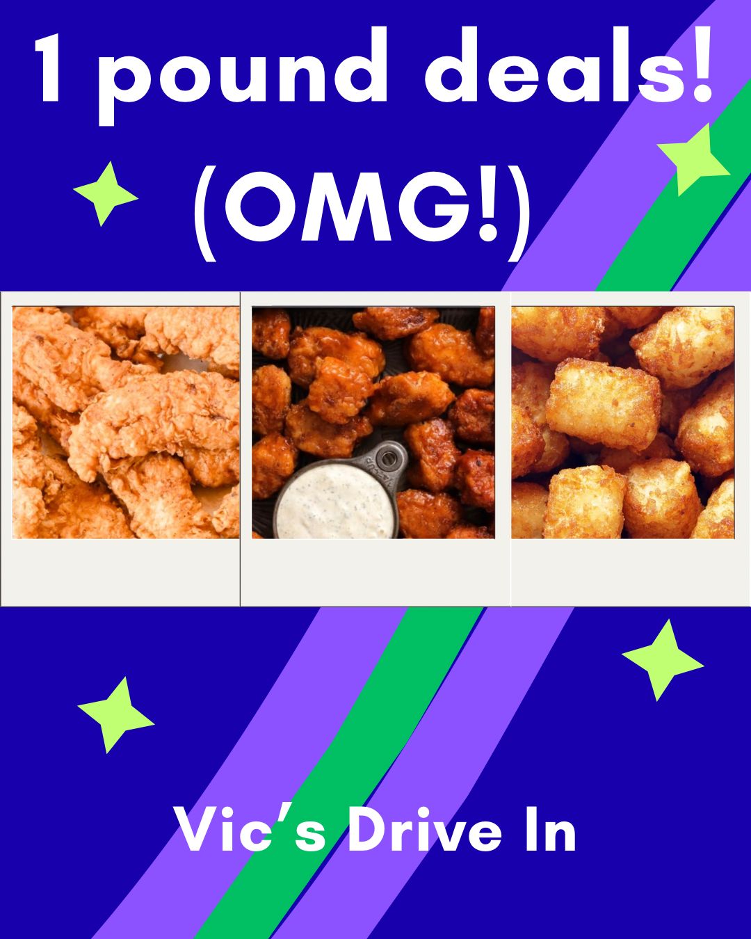 1 LB Box of Boneless Wings Box Eats