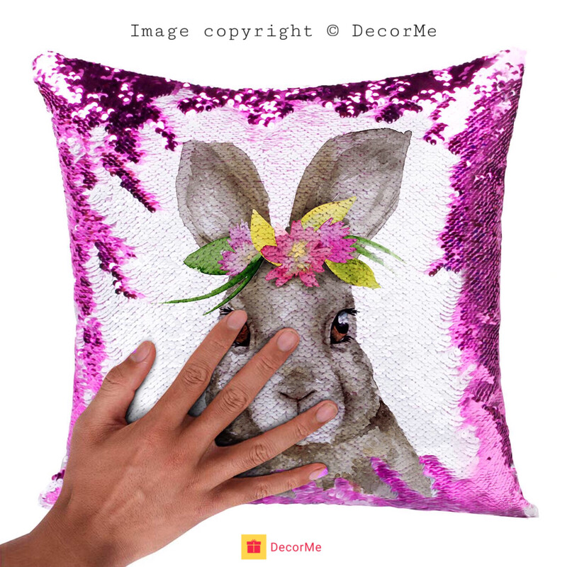 Reversible Flip Sequin Magic Pillow