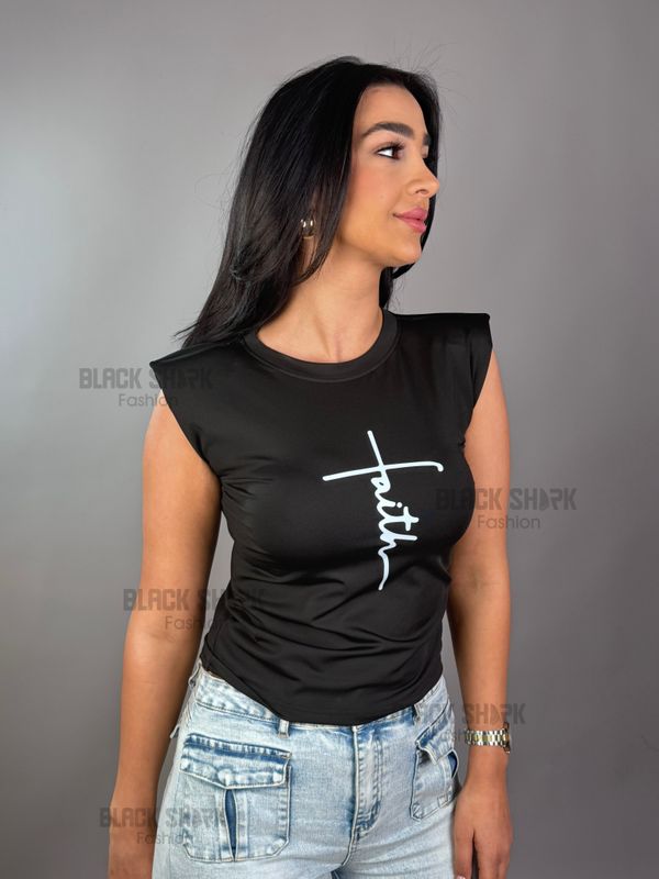 Printed Padded Top