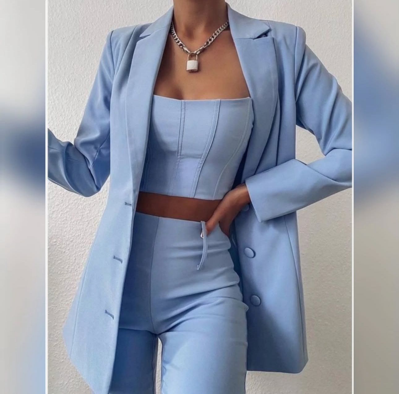 2 Pieces Blazer Set