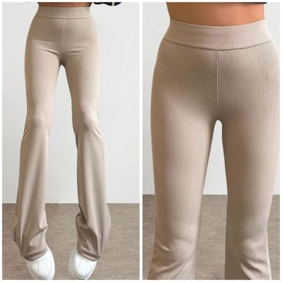 Flare Leg Ribbed Legging