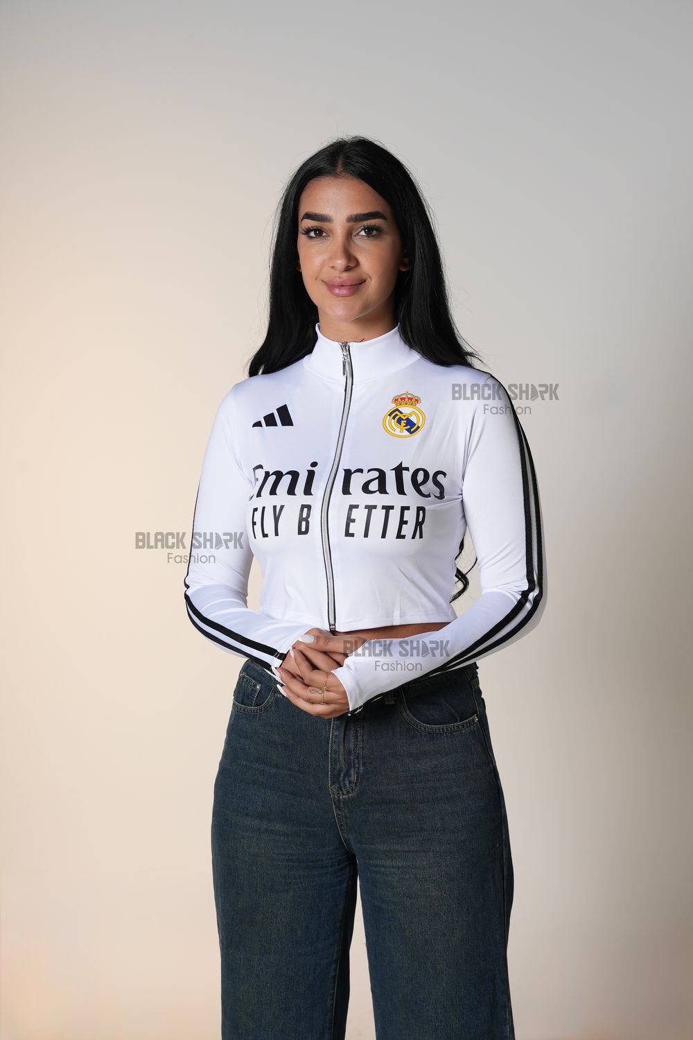 Half-Zipper Finger Out Top