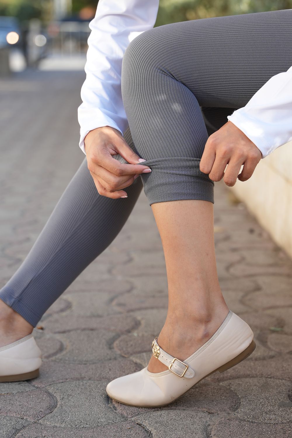 Ribbed Fleeced Legging