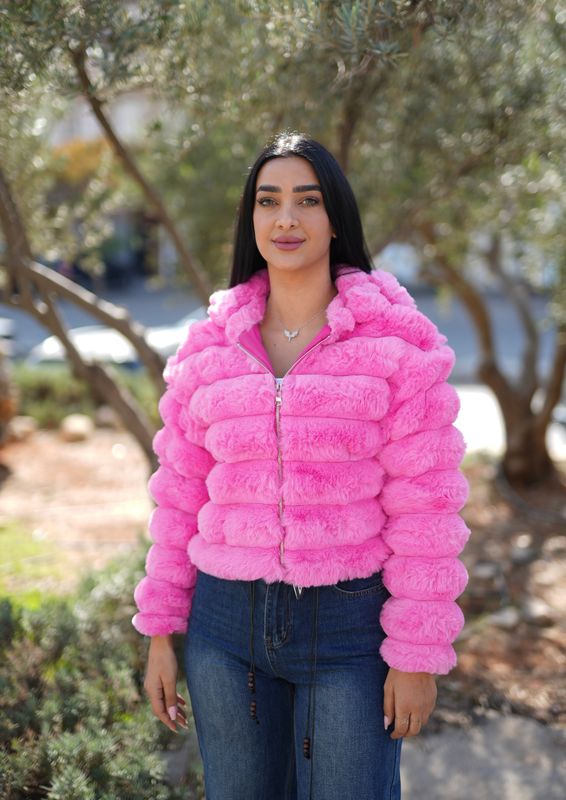 Faux Fox Fur Jacket