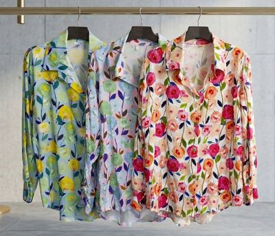 Flower Design Oversize  Chemise