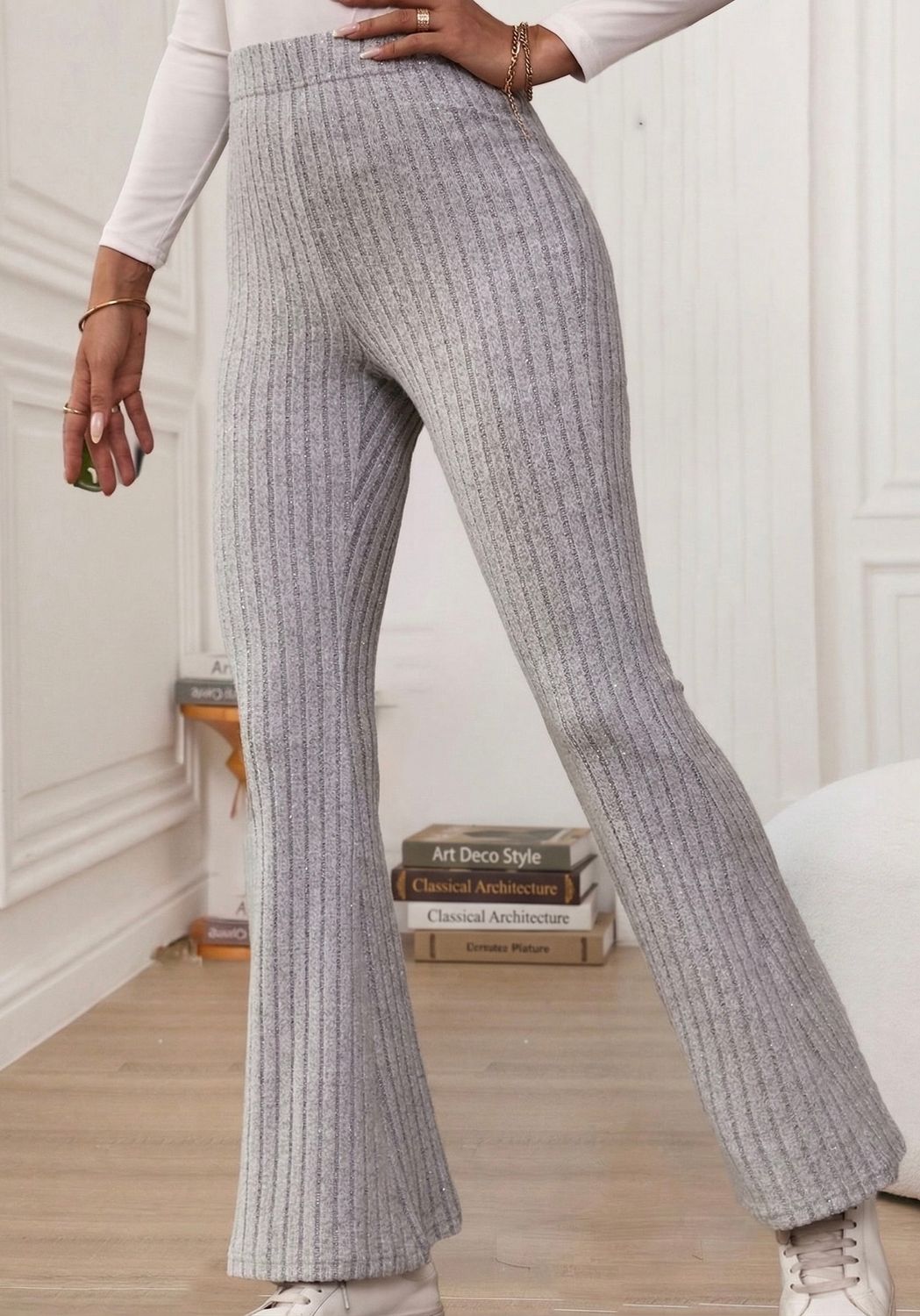 Flare Leg Ribbed Pant
