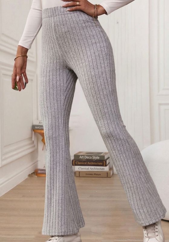 Flare Leg Ribbed Pant