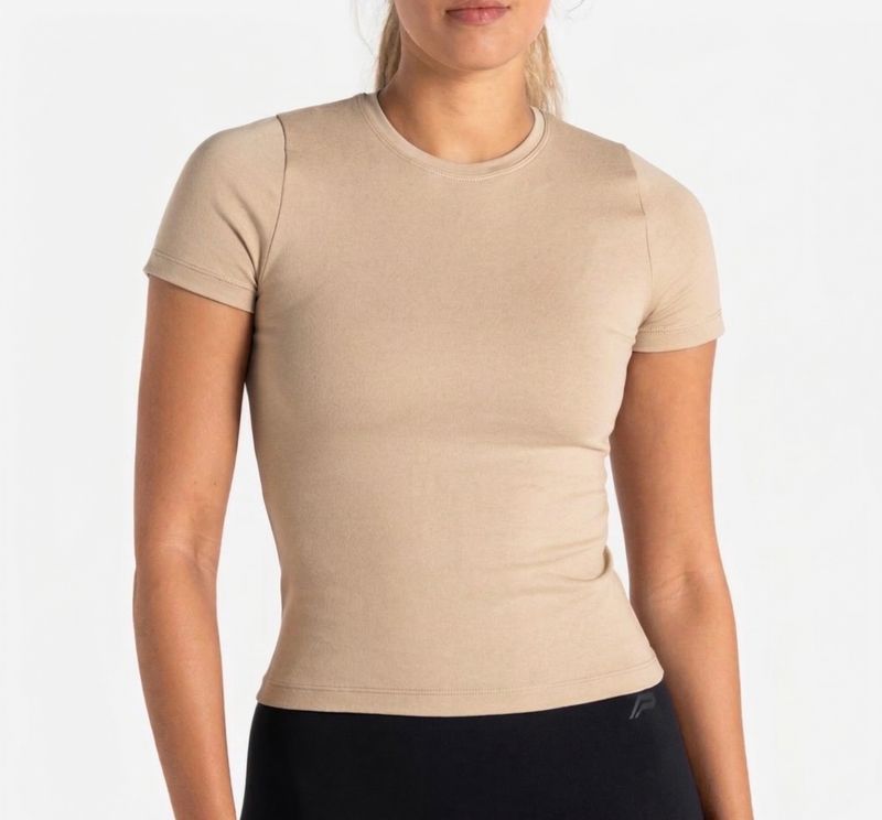 Round Neck Short Sleeve Top