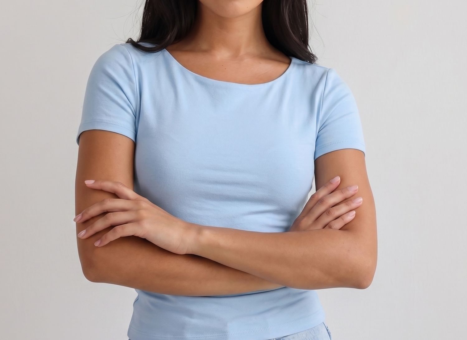 Round Neck Short Sleeve Top