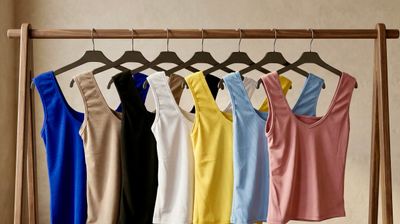V-Neck Sleeveless Ribbed Top